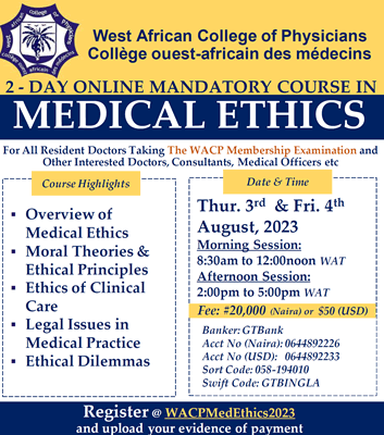 Online Mandatory Course in Medical Ethics
