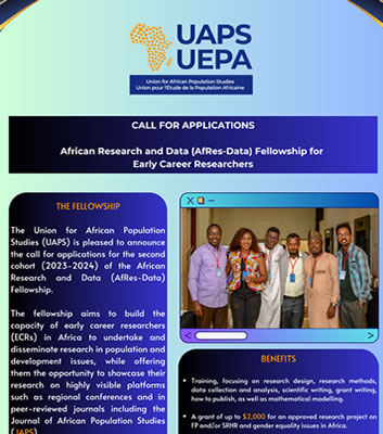 African Research and Data (AfRes-Data) Fellowship for Early Career Researchers