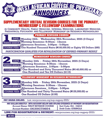 Supplementary Virtual Revision Courses